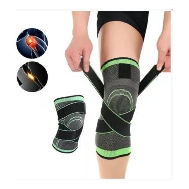 Imagem de 3X Joelheira Tensor Protetora Joelho Ciclismo Alívio Dor Cor