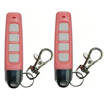 Imagem de Twins Kit2 Universal 4 Botões Clonagem Alarmes Sem Fio Controle Remoto Substituição Portão Elétrico 433,92 MHz para Porta de Garagem de Carro Portas Rolantes Fechadura Claraboia (Roxo-Preto) (ABCD