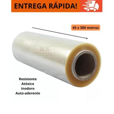 Imagem de Rolo Bobina Plastico De Filme Pvc 28cm X 300, 45 X 300, 30 X 1000 Metr