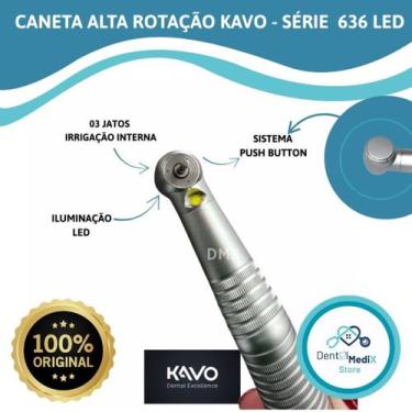 Imagem de CANETA Alta Rotação KAVO SMART Series 636 CP LED Peças de mão Odonto D
