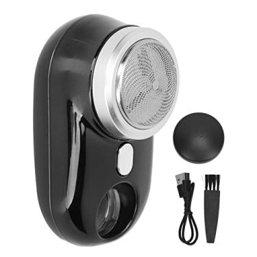 Imagem de Mini Aparador de Barba Elétrico Eficiente, à Prova d'água, Tamanho de Bolso, Recarregável por USB, para Viagens de Negócios, Cortador de Barba Elétrico Portátil para Homens