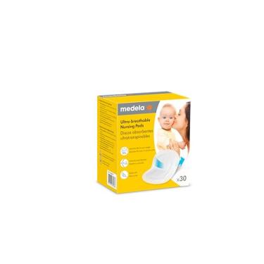Imagem de Absorventes Descartáveis para Seios Ultra Respiráveis Medela | Altamente Absorventes, Respiráveis e Discretos para maior Conforto, 30 unidades/caixa