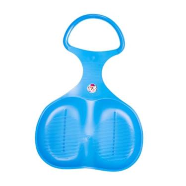 Imagem de Generic Prancha de trenó de neve para crianças, trenó deslizante de grama, tobogã com alça ergonômica, leve, 15 polegadas x 22 polegadas x 6 polegadas, Azul Claro