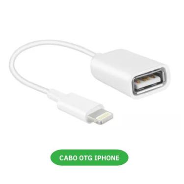 Imagem de Cabo Adptador Otg Usb Compatível iPhone E iPad Pendrive Teclado - Hreb