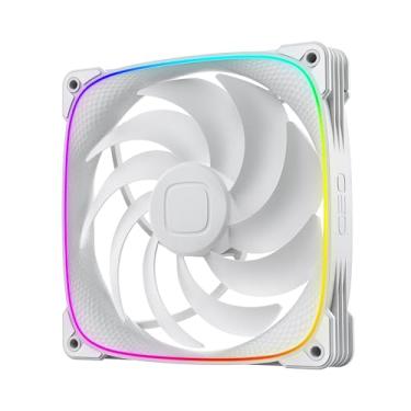 Imagem de Fan Unitária Geometric Future Squama 2503W-14S ARGB Branco