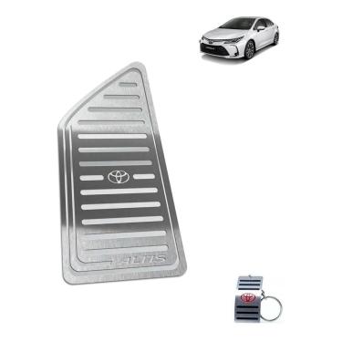 Imagem de Descanso De Pé Em Aço Inox Toyota Corolla Altis 2020 Prata