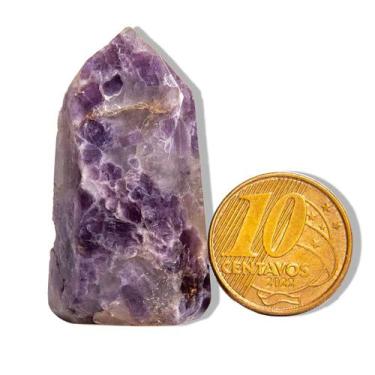 Imagem de Ponta Lepidolita Pedra Natural 3 a 4cm 25 a 50g Tipo B - CristaisdeCur