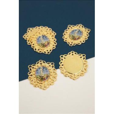 Imagem de Pingente Religioso de Resina - Nossa Senhora de Fátima - 01 Unidade - 