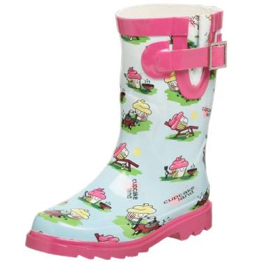 Imagem de Chooka Bota de chuva infantil Cupcake Land, Rosa/Multi, 3 Little Kid