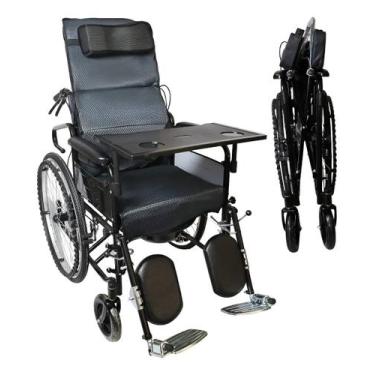 Imagem de Cadeira De Rodas Manual Dobrável Com Mesa De Alimentação - Winner.Med