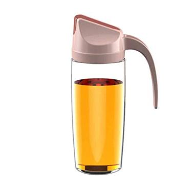 Imagem de Oiler Kitchen Garrafa de óleo selada de vidro doméstico com abertura automática de tampa garrafa de tempero à prova de vazamento de molho de soja frascos de especiarias (cor: A) (B)