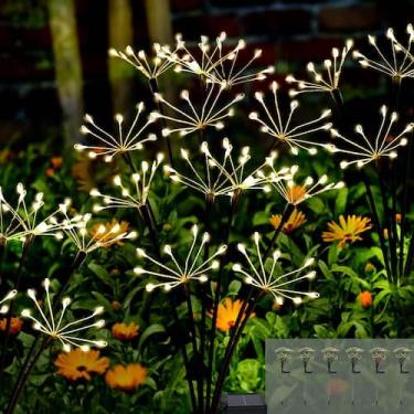 Imagem de Luces Solares para Jardín Kwaiffeo Paquete de 6 Impermeables con 2 Mod