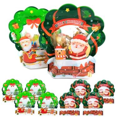 Imagem de Woxiove 10 peças de guirlanda de sacos ziplock de Natal