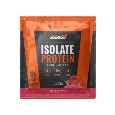 Imagem de Isolate Protein Zero Lactose - 1 Sachê de 30g Morango - New Millen-Masculino