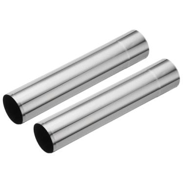 Imagem de PATIKIL Tubo de fogão de 6 x 30 cm, 2 peças de aço inoxidável engrossado alongado para barraca reta extensão de tubo de chaminé para acampamento fogão ventilação aquecedor de água fumaça exaustor