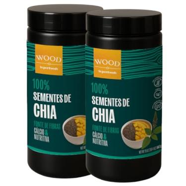 Imagem de Kit 2 Semente de Chia 100% Pura Premium 567g Wood Superfoods