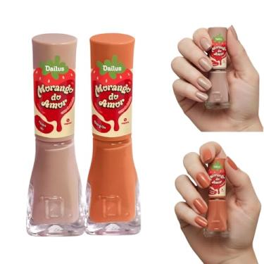 Imagem de Kit 6 Esmaltes Dailus Coleção Morango do Amor Esmalte Com Cheirinho (Kit 2 Esmalte)