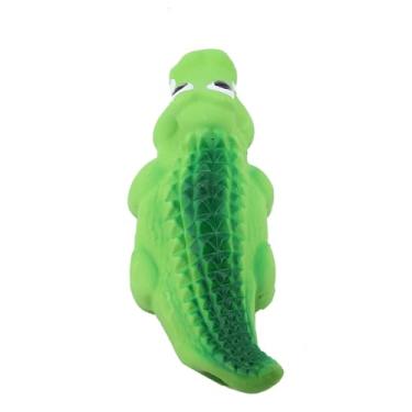 Imagem de Yctze Brinquedo Divertido para Mastigar Cachorro de Crocodilo de Látex Divertido para Filhotes e Gatos - Brinquedo Seguro, Colorido e Envolvente para Animais de Estimação