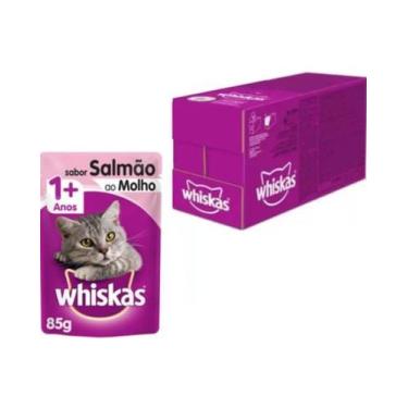 Imagem de Sachê Whiskas Salmão ao Molho 85g cx20un
