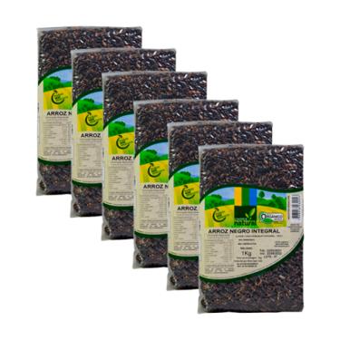 Imagem de Kit 6X: Arroz Negro Integral Orgânico Coopernatural 1kg