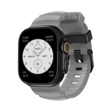 Imagem de Pulseira Esportiva De Silicone Para iWatch Ultra2 Apple Watch 46mm 49m
