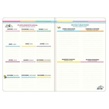 Imagem de Agenda Planner Snoopy 2026 Grampeado 20 Folhas Rosa - Tilibra