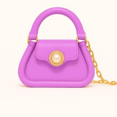 Imagem de Bolsa Feminina de Silicone Ergonômica com Corrente e Alça de Mão - Sta