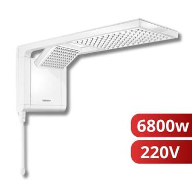 Imagem de Chuveiro Elétrico Acqua Duo Branco 220V 7800w 6800w Lorenzetti, 6800w