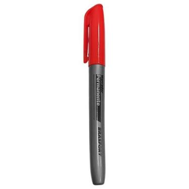 Imagem de Kit 12un Marcador Peças Caneta 2.0mm Vermelho Ref.7853 - BRASFORT