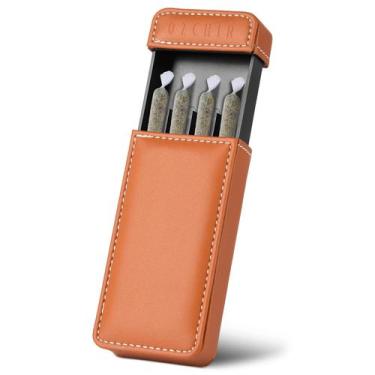 Imagem de Cigareira OZCHIN Pull-and-Push Holds 4 King Size Brown