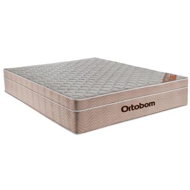 Imagem de Cama Box Baú Branco E Colchão Airtech Springpocket Molas Ensacadas Queen Ortobom