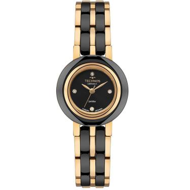 Imagem de Relógio Technos Feminino Ceramic Sapphire Dourado - 5y36ac-1p