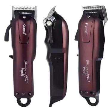 Imagem de Máquina De Cabelo Kemei Km 2600 Recarregável Maquina Sem Fio
