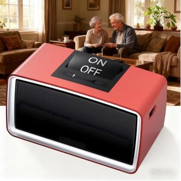 Imagem de Leitor de MP3 simples com botões grandes e fácil operação, ideal para idosos, deficientes auditivos, pacientes com demência/Alzheimer, reprodutor de áudio – sem necessidade de Wi-Fi ou Bluetooth, com