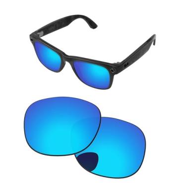 Imagem de PapaViva Lentes de substituição compatíveis com óculos de sol Ray-Ban Meta RW4008 53 mm, Azul gelo, RW4008 53mm