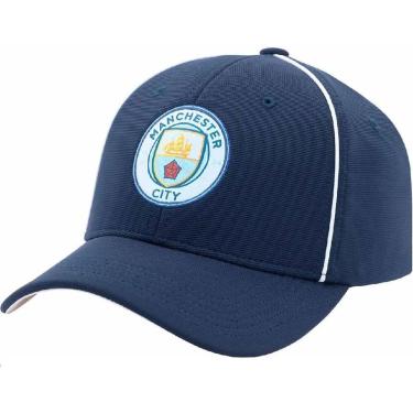 Imagem de Boné Manchester City Aba Curva SuperCap Bordado frontal - Azul-Unissex