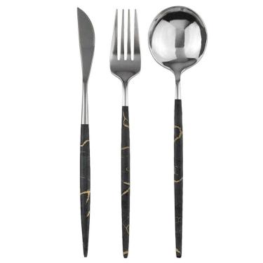 Imagem de Garfo Colher Faca Conjunto De Talheres 18 Peças Slim