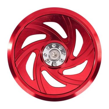 Imagem de MotiveTech Protetor de ventoinha lateral do motor, fácil de instalar, acessório de substituição, protetor de ventoinha de refrigeração do motor em liga de, Vermelho