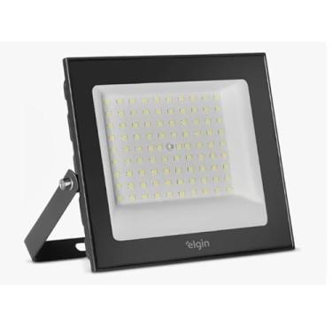 Imagem de Refletor Holofote Slim LED 150W Luz Branca 6500K IP66 Prova d'água 110v/220v Bivolt Elgin