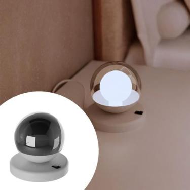 Imagem de Abajur Luminaria De Mesa Dama Moderno Com Interruptor Com Globo Vidro 