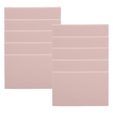 Imagem de Blocos de escultura em borracha 10 peças, carimbo de borracha macio DIY, tijolo para escultura em xilogravura, artistas em relevo, artesãos, material de borracha 15x10x0,8cm (Rósea)