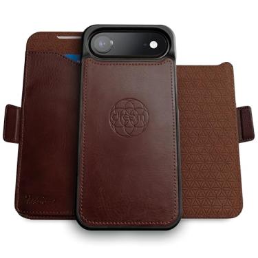 Imagem de Dreem for iPhone 17 Air Case Wallet, Revolutionary Phone Stand, Vegan Leather, MagSafe-Fit, Magnetic Detachable Flip Cover, RFID Blocking Card Holder, Gift-Box [Fibonacci:Coffee]