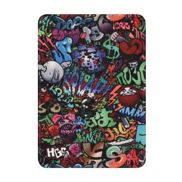 Imagem de Akacy Capa com padrão pintado para o novo Kindle de 6 polegadas (11ª geração - versão 2024/2022) - capa leve de couro PU com hibernar/despertar automático para e-reader Kindle 11ª geração 2024/2022