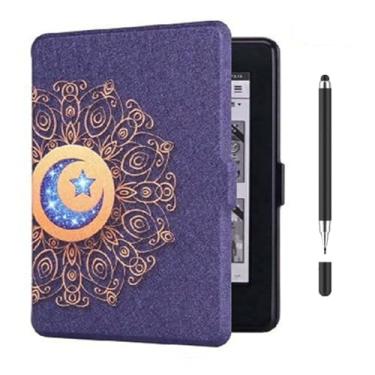 Imagem de Akacy Capa com padrão pintado para Kindle de 6 polegadas 8ª geração (2016, modelos SY69JL). Capa traseira de borracha TPU de silicone flexível e fina, fina, com cantos reforçados (4)