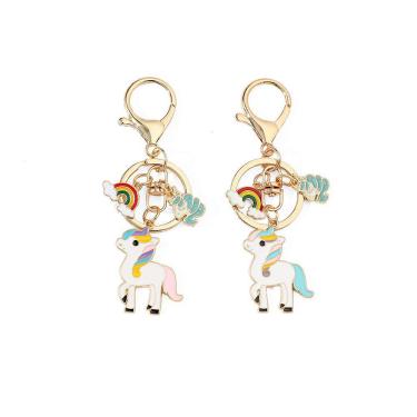 Imagem de Chaveiro Rainbow Unicorn, acrílico, pingente de pônei, chaveiro