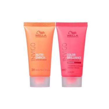Imagem de Kit Wella Professionals - Máscara Invigo Brilliance 30ml e Máscara Invigo Nutri Enrich 30ml-Unissex