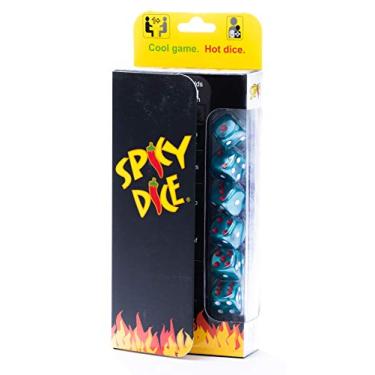 Imagem de Spicy Dice Teal: The Change Your Luck Dice Game. Reds Score 2X or Flip 'Em! Great for Farkel & Yacht Fans. Beautiful Acrylic Dice & Pouch. Luck & Strategy Rolled into One for Game Night Fun.