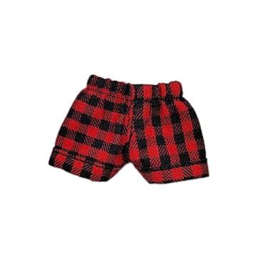 Imagem de ob11 Clothes Molly 1/12 bjd red Lattice Shorts