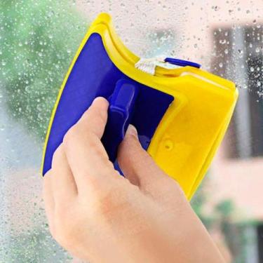 Imagem de Limpador De Vidro Janela Magnetico Aquario + Feltro Reserva - Relet