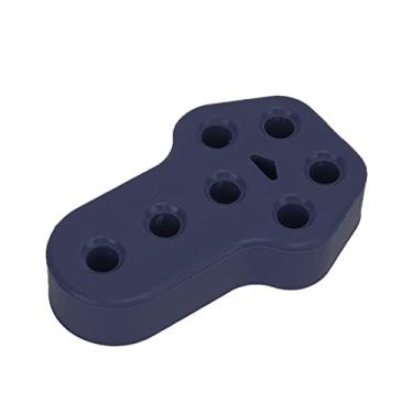 Imagem de Matybobe Bucha de escapamento de carro silenciador isolador de borracha suporte de montagem 7 furos 12 mm diâmetro universal durável resistente a altas temperaturas (azul)